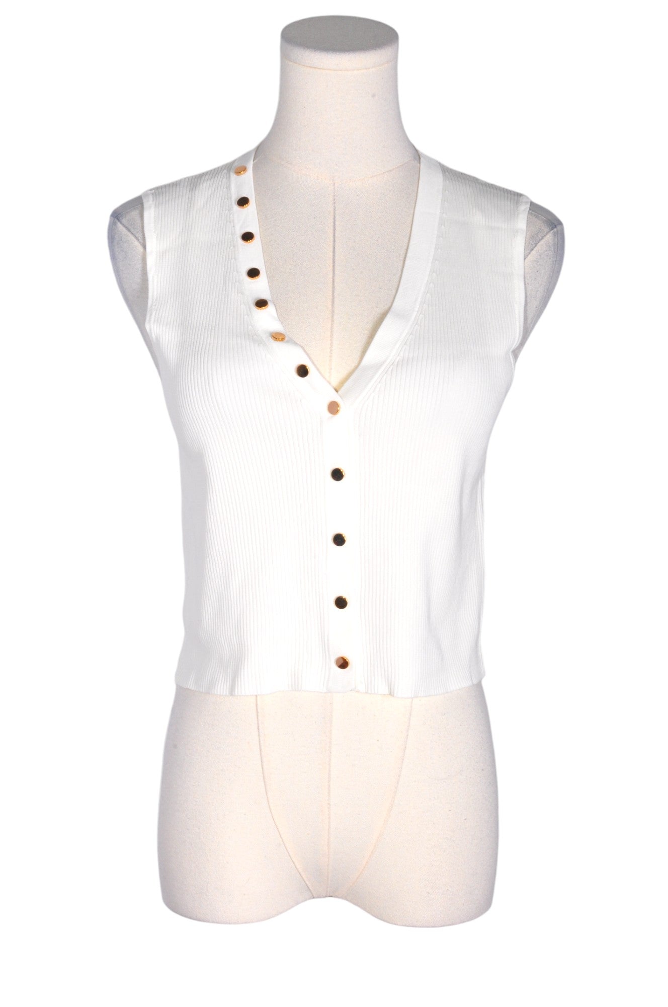 ZARA Women Button Down Tops Regular fit in White - Size L | 10.35 $ KOOP