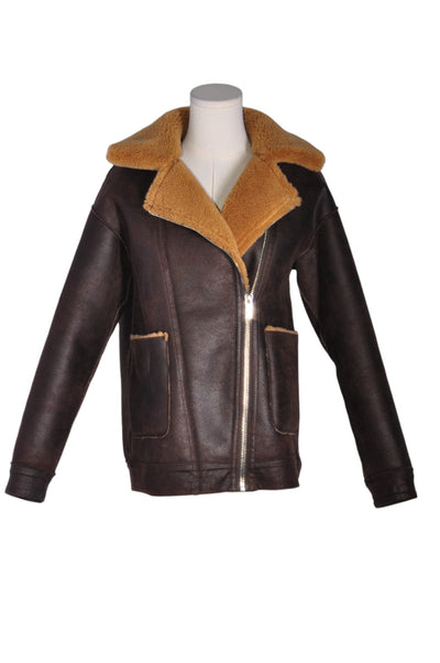 UNBRANDED Women Coats Regular fit in Brown - Size L | 15 $ KOOP