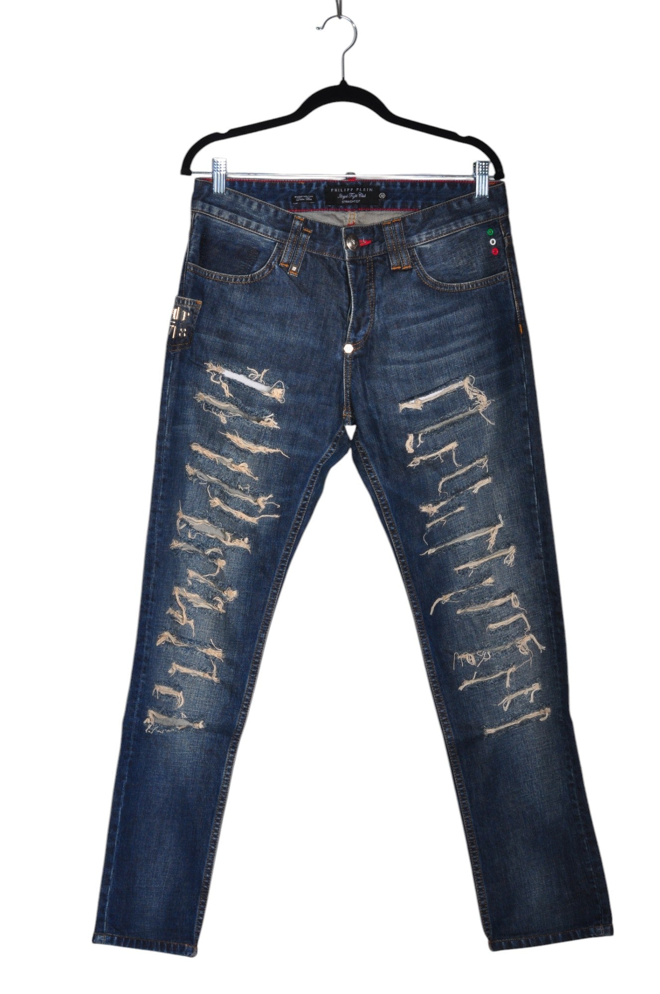 PHILIPP PLEIN Women Straight-Legged Jeans Regular fit in Blue - Size 32 | 84.29 $ KOOP