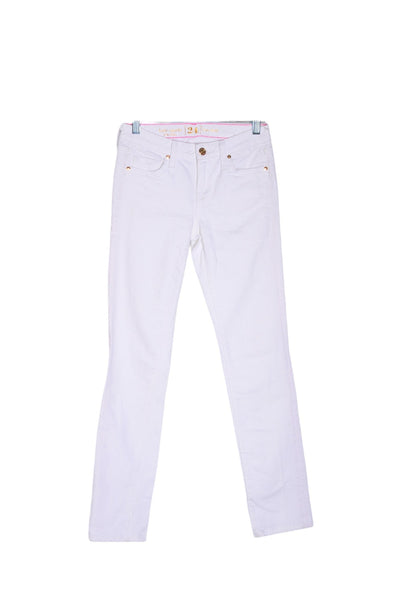 KATE SPADE Women Straight-Legged Jeans Regular fit in White - Size 24 | 54.29 $ KOOP