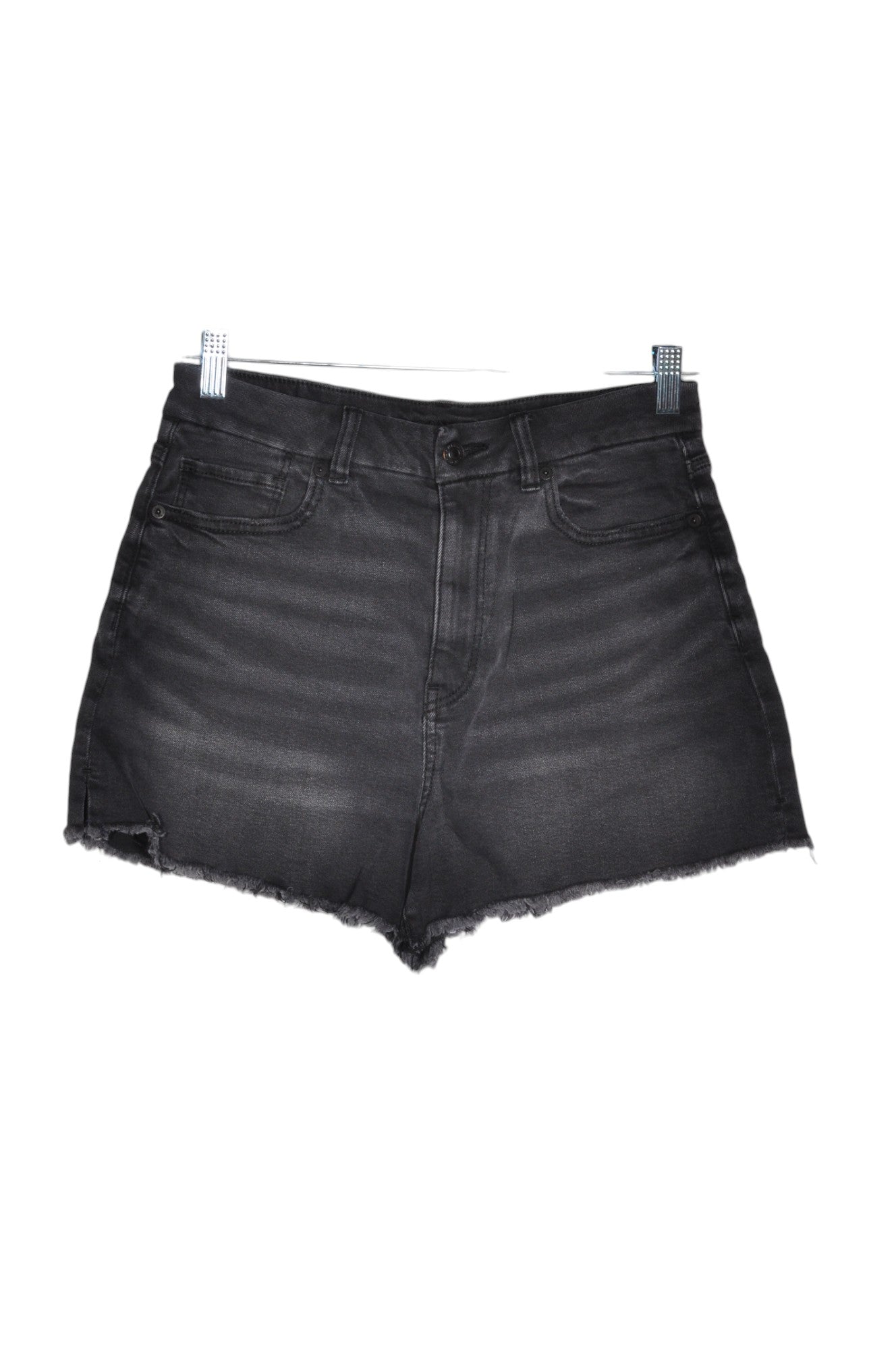 AMERICAN EAGLE Women Denim Shorts Regular fit in Black - Size 8 | 18.99 $ KOOP