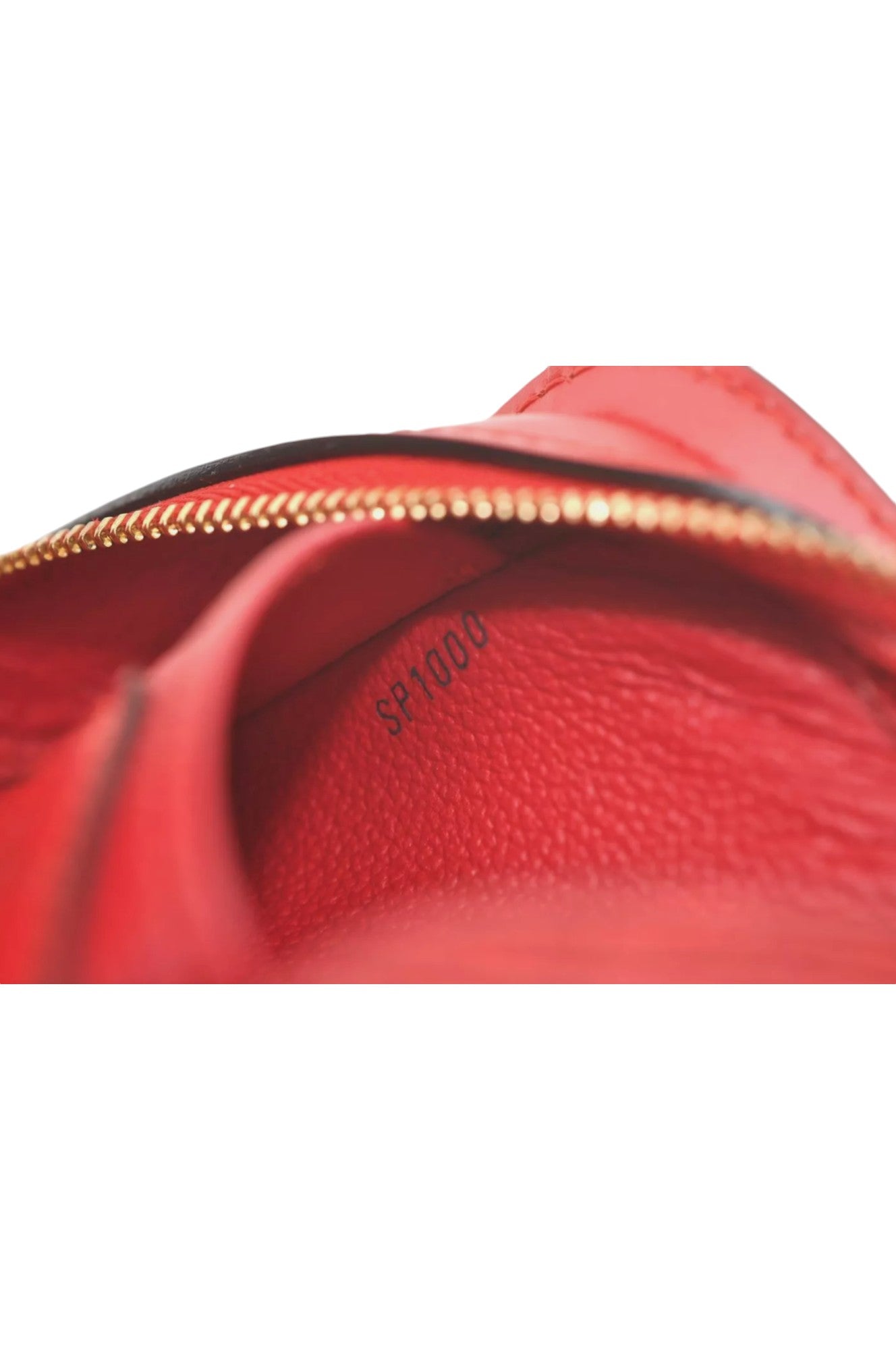 Louis Vuitton Epi Pochette Cosmetic Pouch Purse Red M41114 LV 8089K