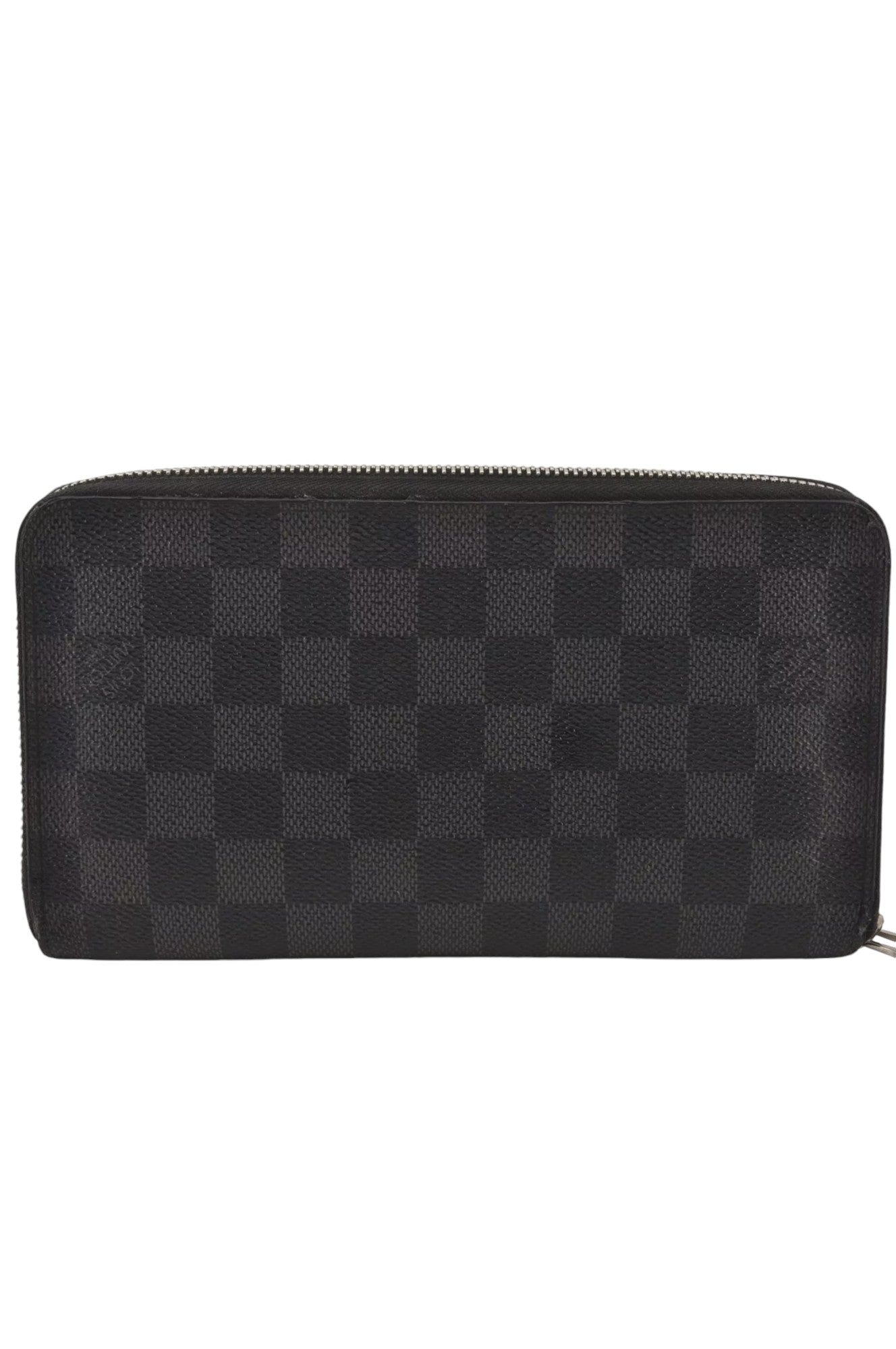 Louis Vuitton Damier Graphite Zippy Organizer Wallet N63077 LV 8122K