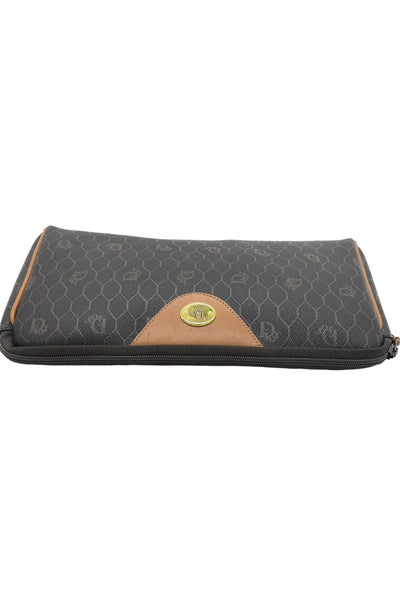 Christain Dior Black Honeycomb PVC Pouch SE090056