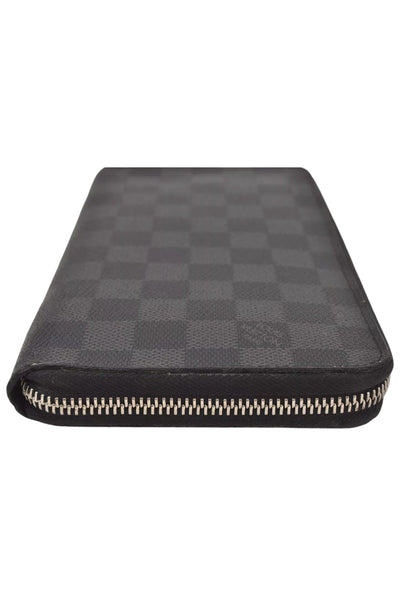 Louis Vuitton Damier Graphite Zippy Organizer Wallet N63077 LV 8122K