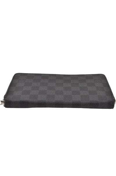 Louis Vuitton Damier Graphite Zippy Organizer Wallet N63077 LV 8122K