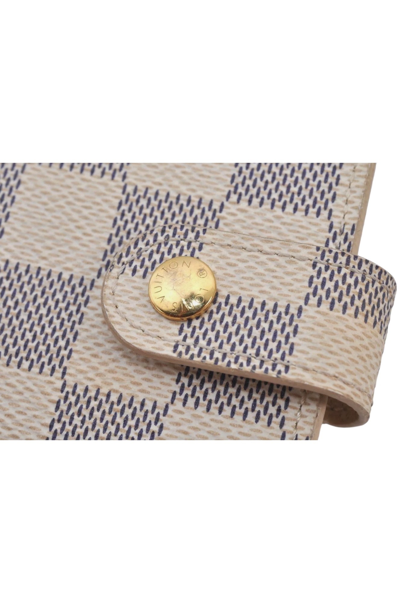 Louis Vuitton Damier Azur Agenda PM Notebook Cover R20706 LV 8166K