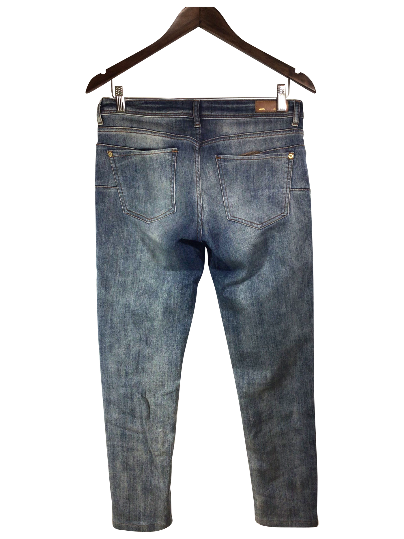 MANGO Straight-legged Jeans Regular fit in Blue - Size 8 | 12.64 $ KOOP