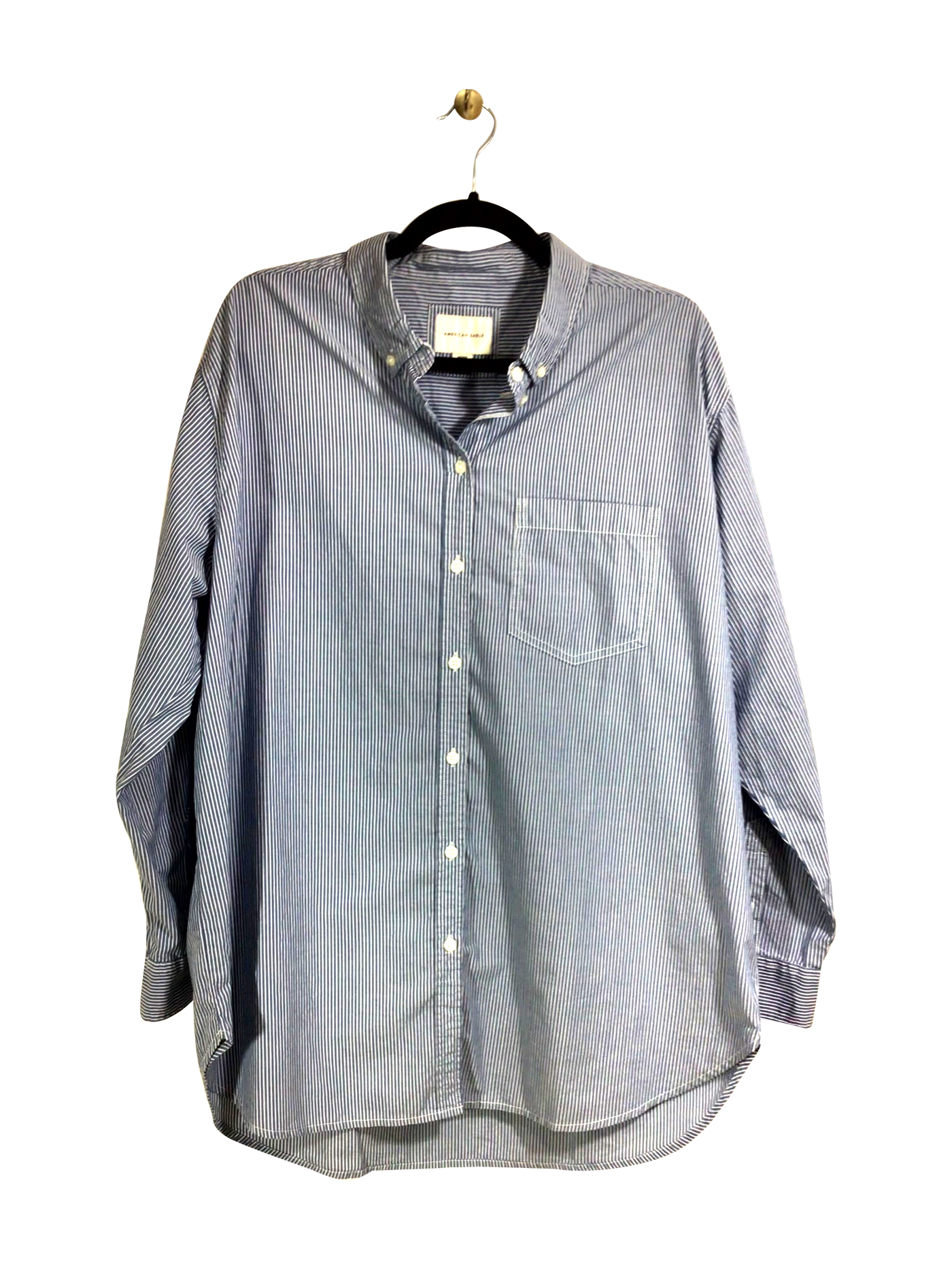AMERICAN EAGLE Button-down Top Regular fit in Blue - Size M | 7.99 $ KOOP