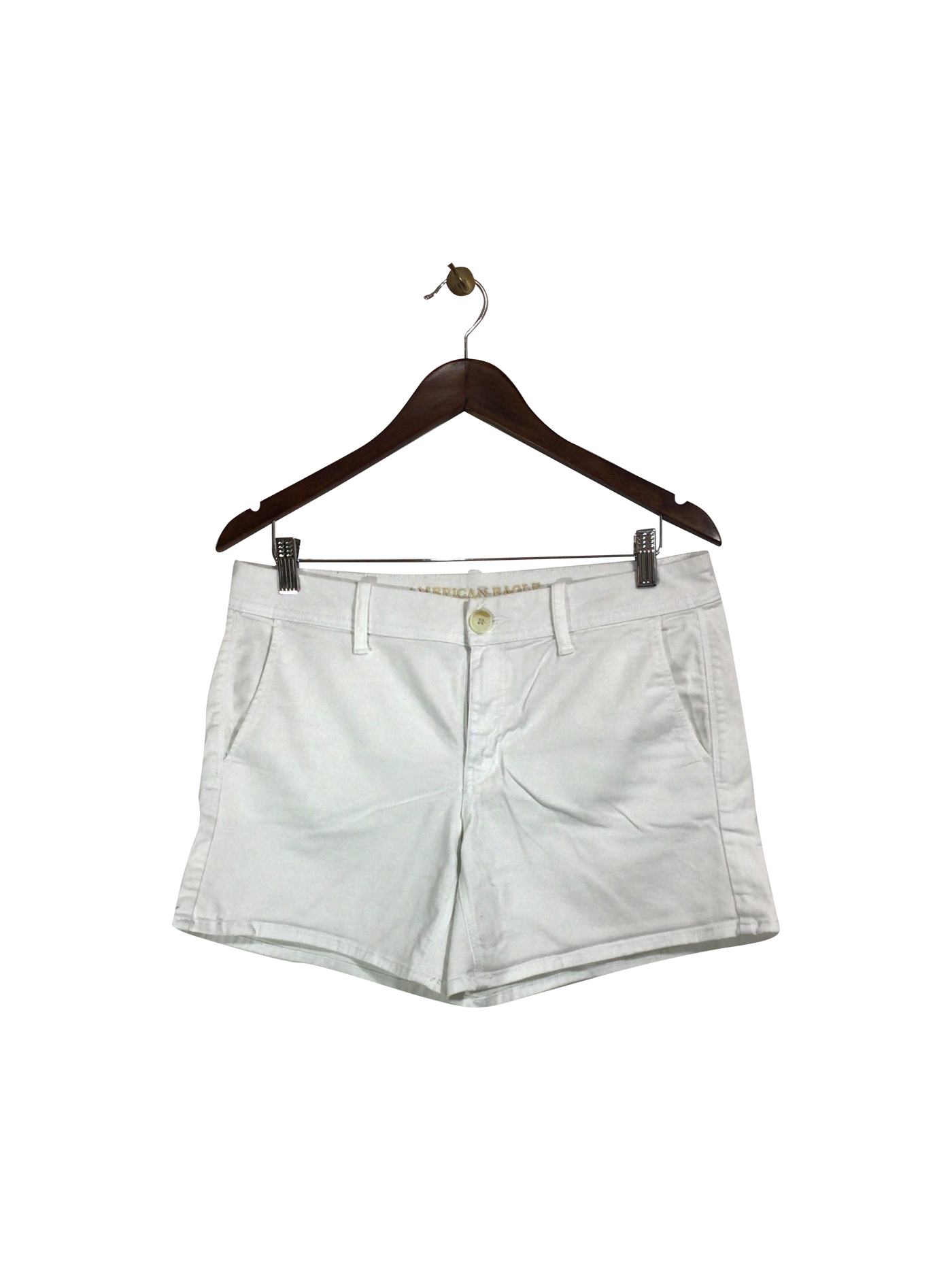 AMERICAN EAGLE Women Denim Shorts Regular fit in White - Size 10 | 11.99 $ KOOP