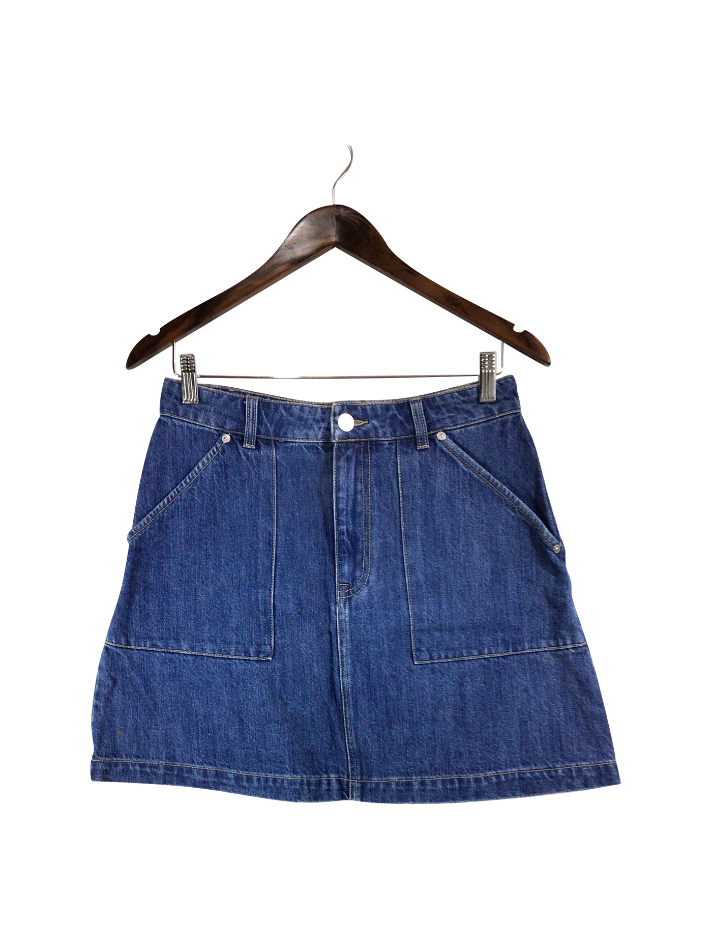 FRANK & OAK Women Denim Skirts Regular fit in Blue - Size M | 23.99 $ KOOP