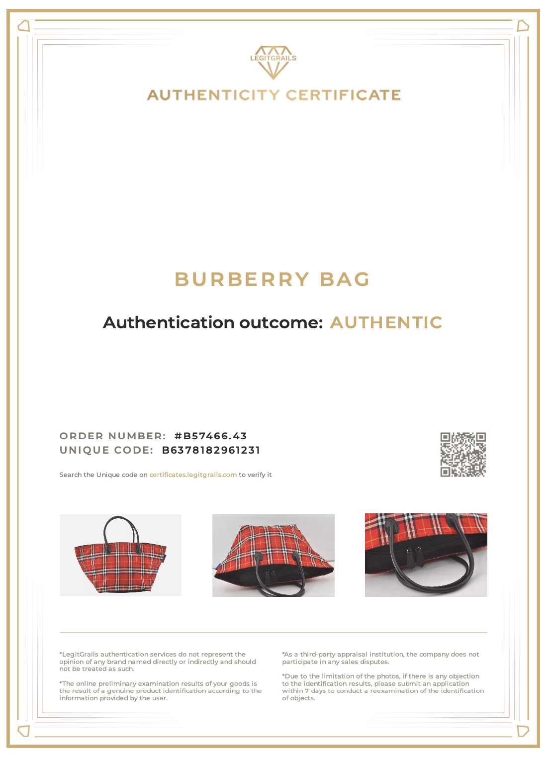 Burberry BLUE LABEL Check Shoulder Tote Bag Nylon Leather Red 9373K