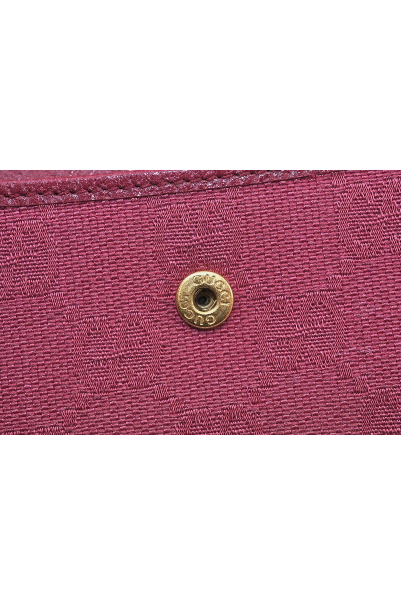 Authentic GUCCI Horsebit Long Wallet Purse GG Canvas Leather 101602 Pink 8913L