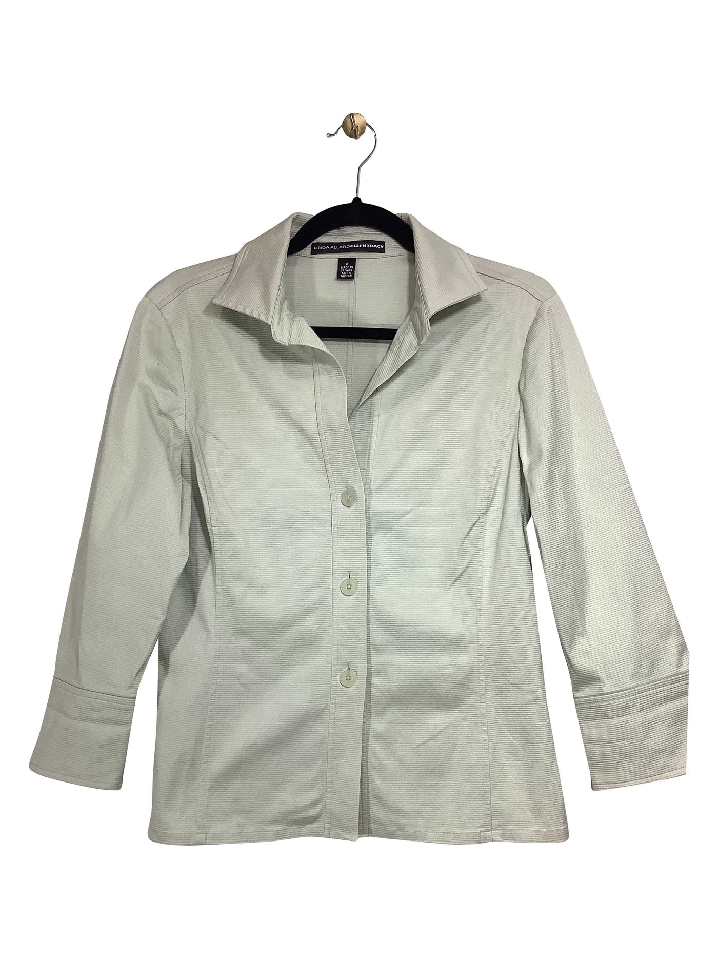 ELLEN TRACY Regular fit Button-down Top in White - Size 6 | 21.29 $ KOOP