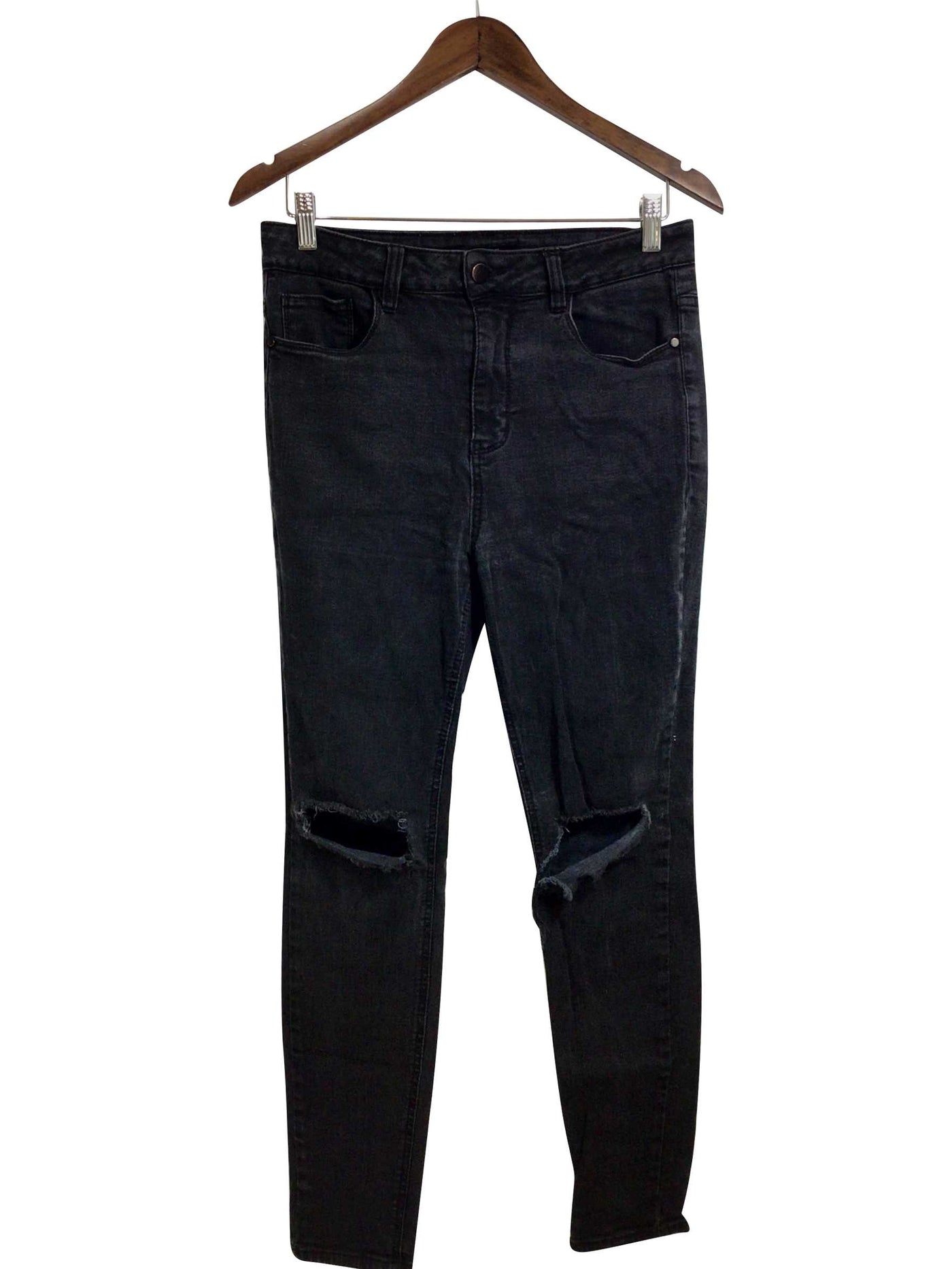 FOREVER 21 Regular fit Straight-legged Jeans in Black - Size 29 | 12.29 $ KOOP