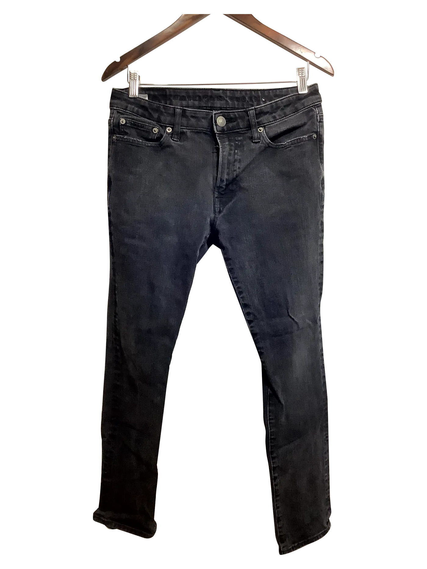 AMERICAN EAGLE Regular fit Straight-legged Jean in Black  -  30x30   Koop