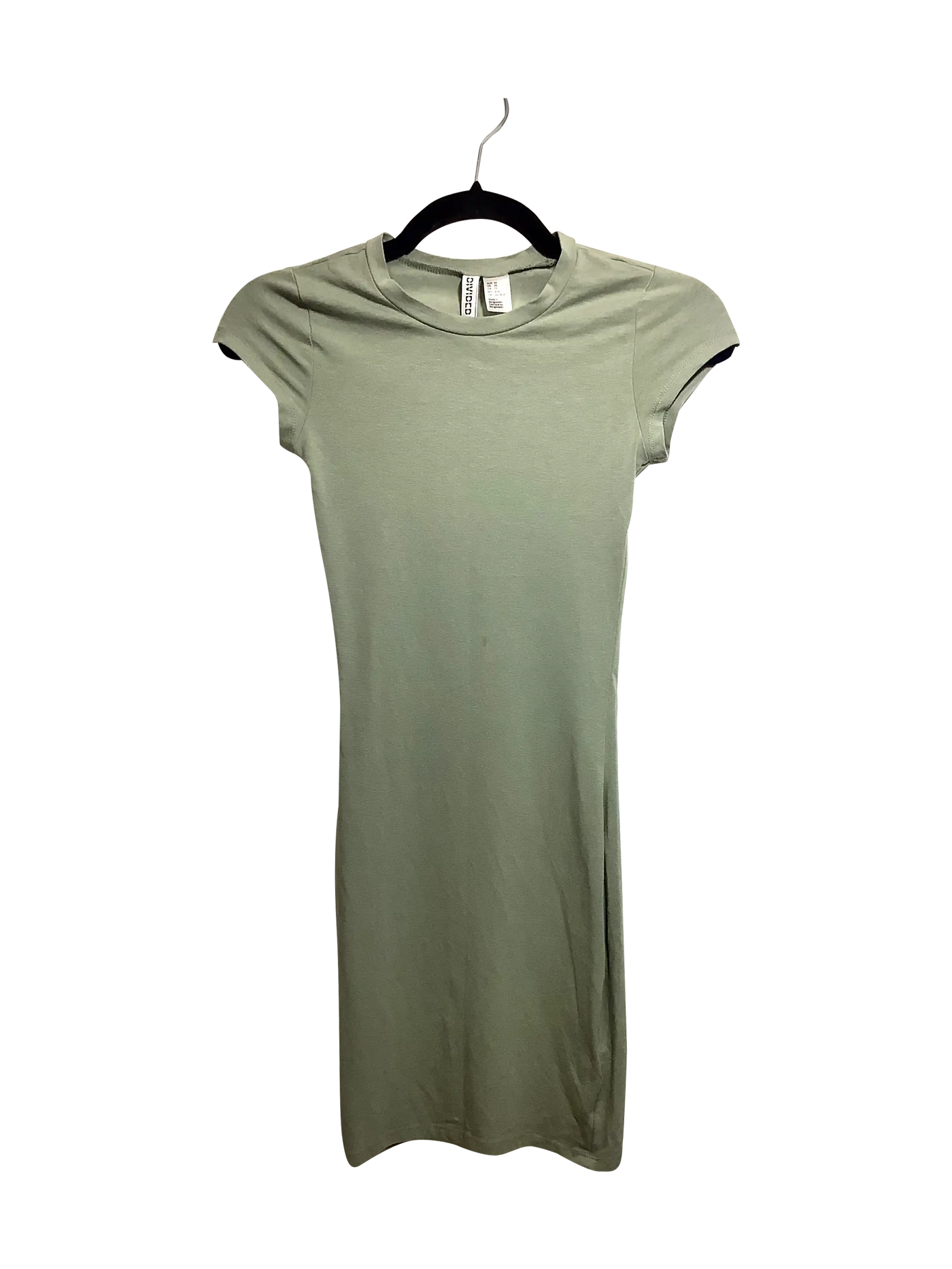 H&M Regular fit Bodycon Dress in Green  -  XS   Koop
