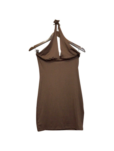H&M Regular fit Mini Dress in Brown  -  S  12.30 Koop