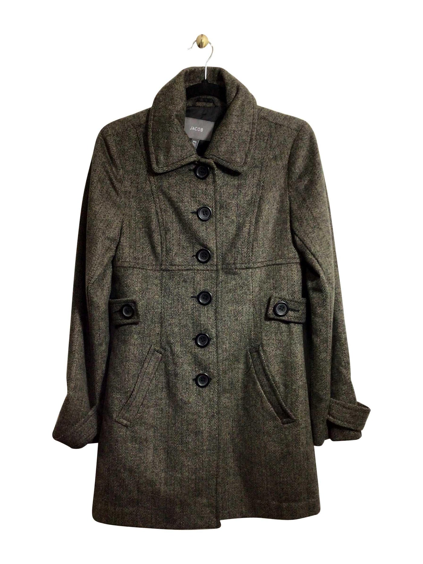 JACOB Regular fit Coat in Brown - M   Koop