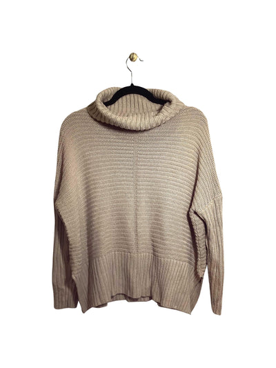 JOAN VASS Regular fit Turtleneck Top in Beige - XS   Koop