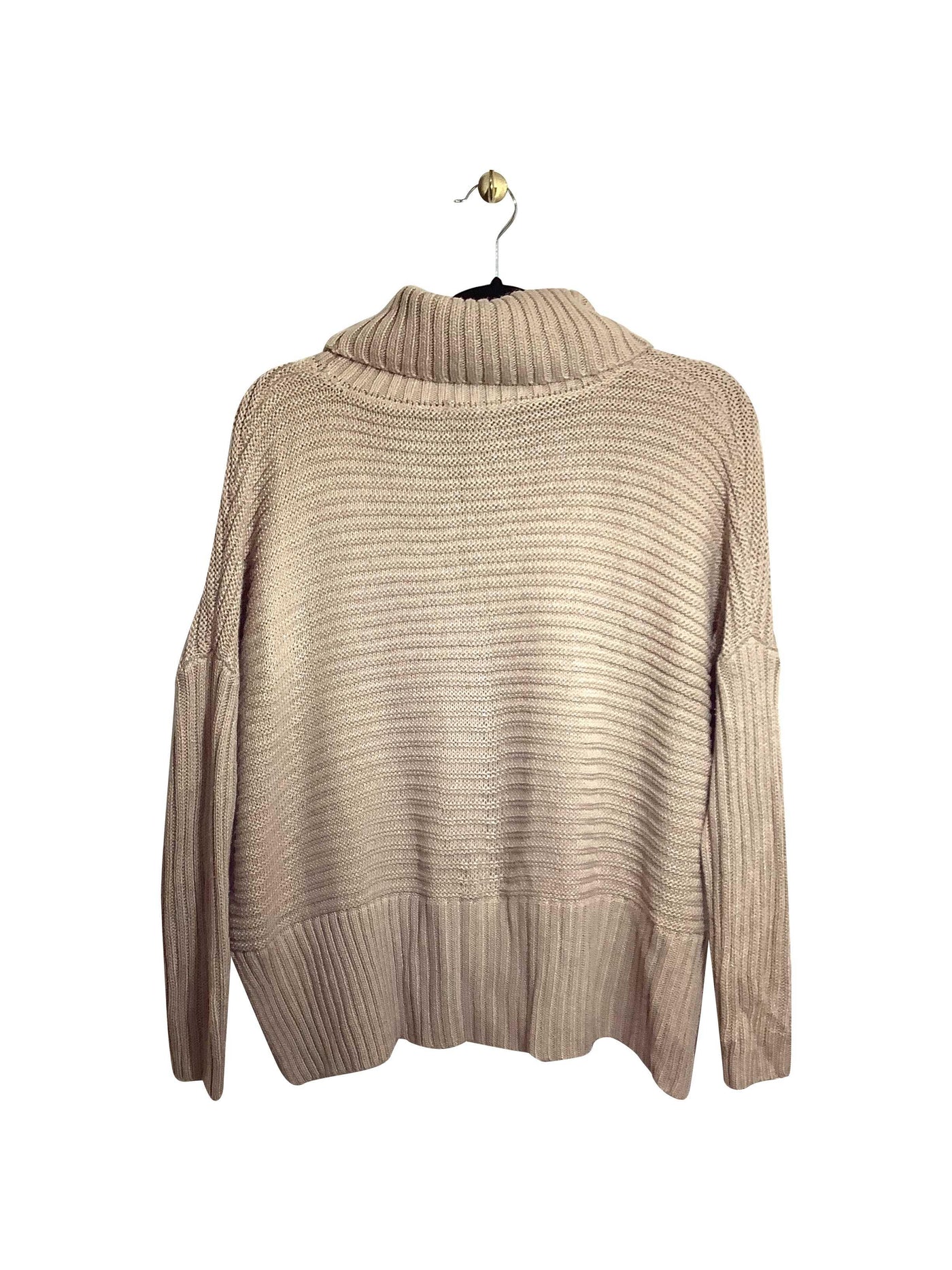 JOAN VASS Regular fit Turtleneck Top in Beige - XS   Koop