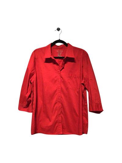 NORTHERN REFLECTIONS Regular fit Button-down Top in Red  -  XL  23.99 Koop