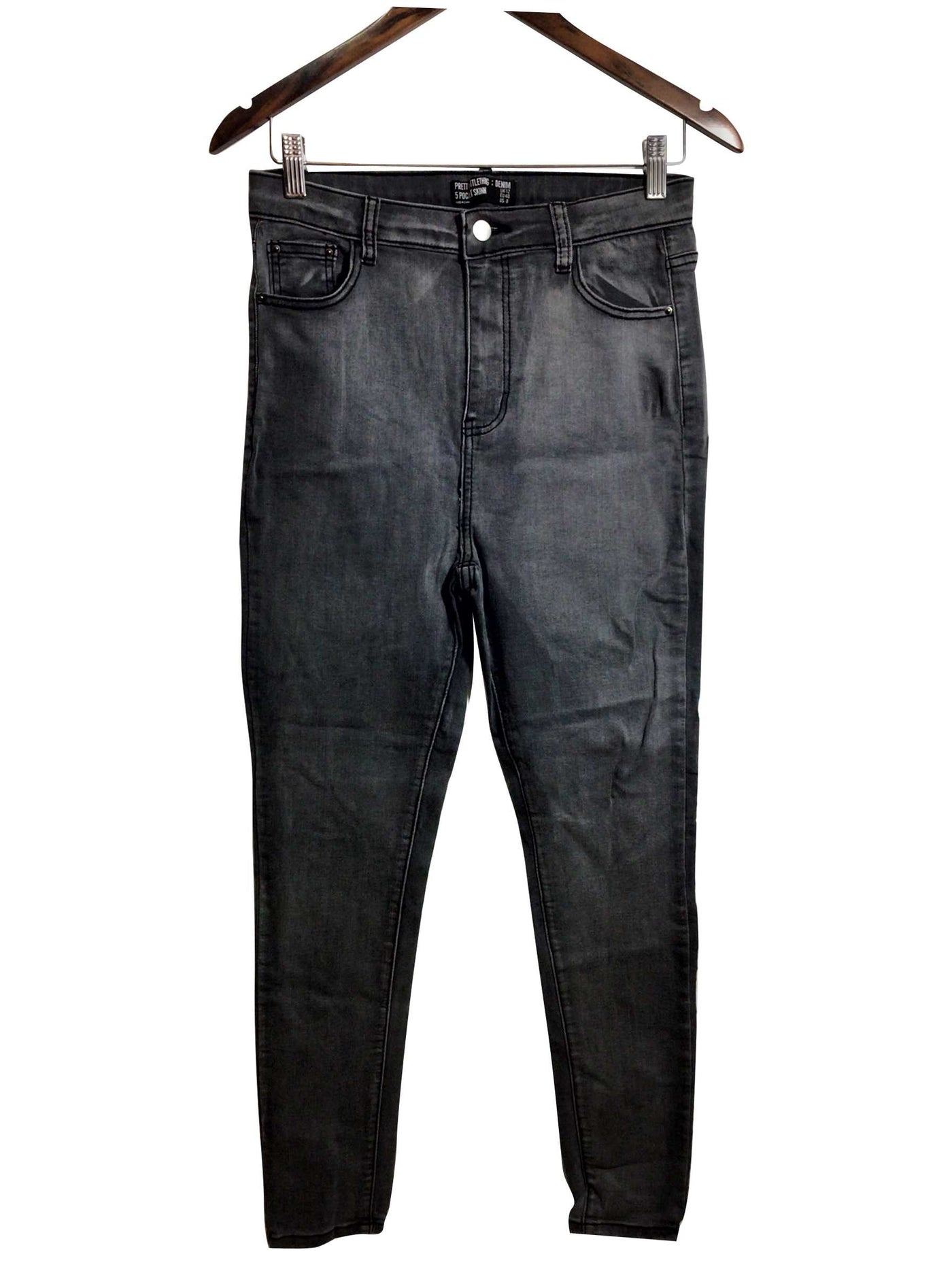 PRETTY LITTLE THING Regular fit Straight-legged Jeans in Gray - Size 8 | 15 $ KOOP