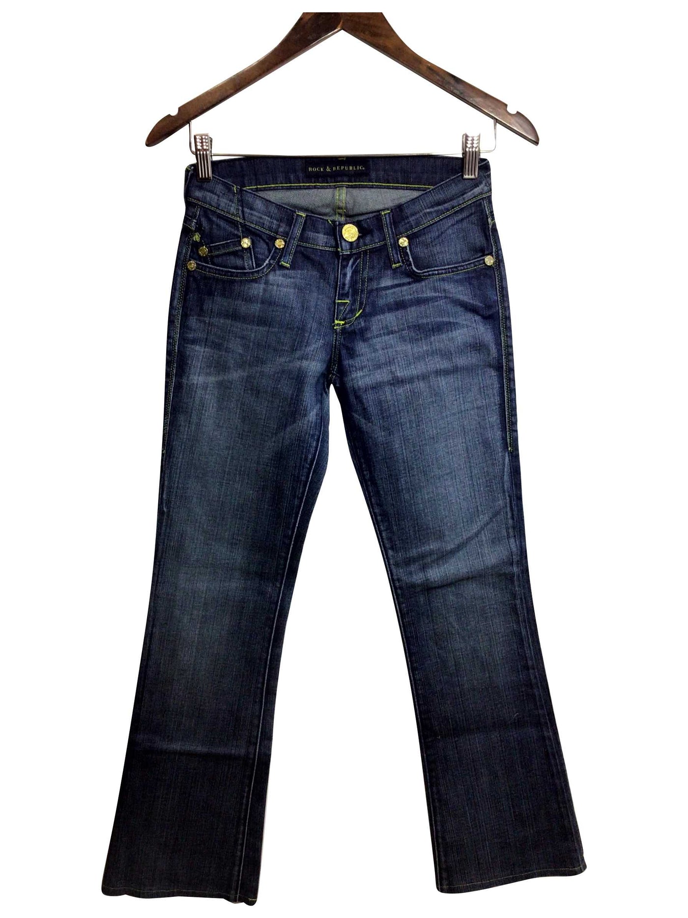 ROCK & REPUBLIC Regular fit Straight-legged Jeans in Blue - XS   Koop