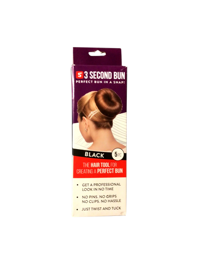 THREE SECOND BUN Hair Bun in Black  -  S   Koop