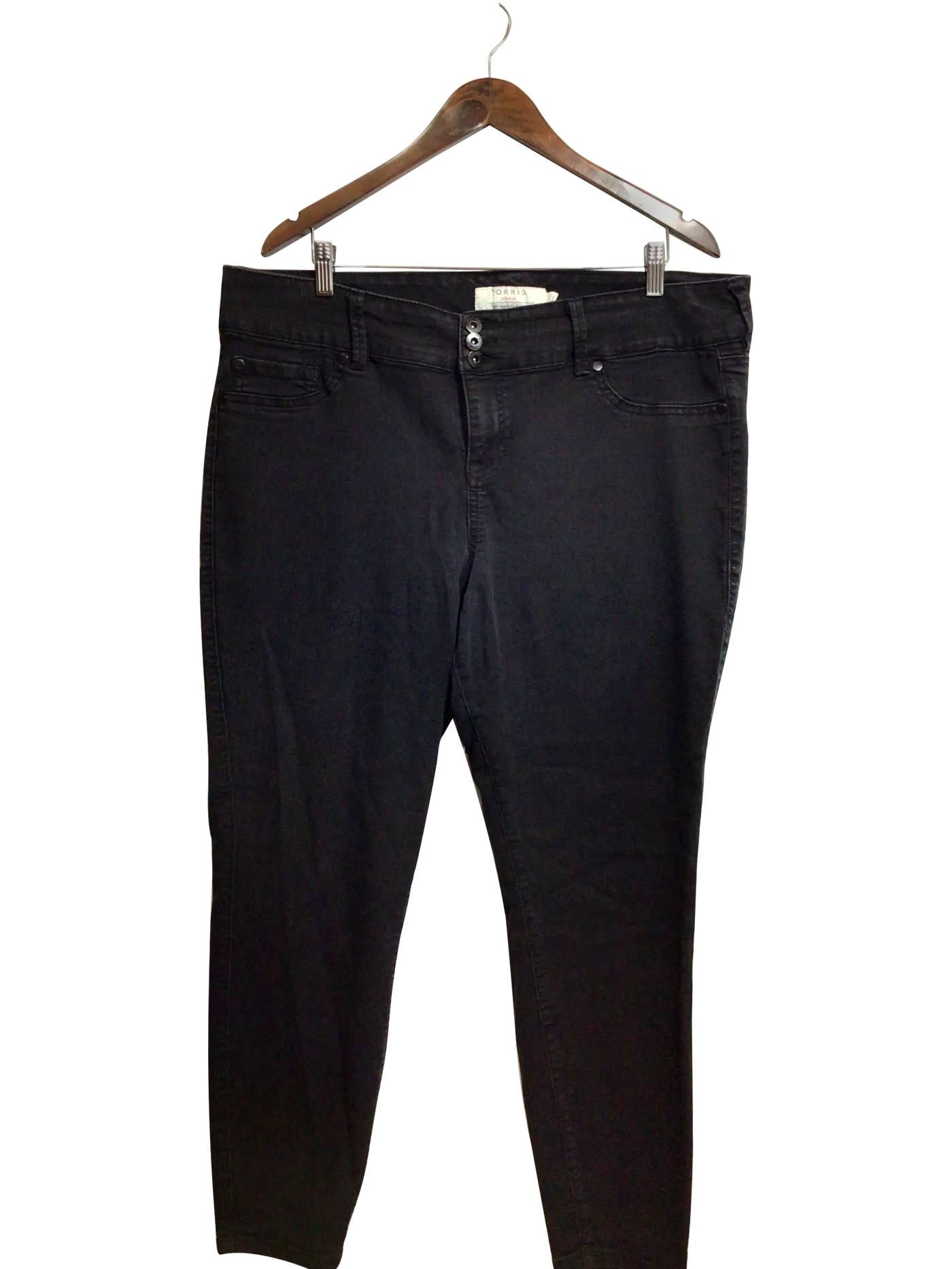TORRID Regular fit Straight-legged Jean in Black  -  22R   Koop