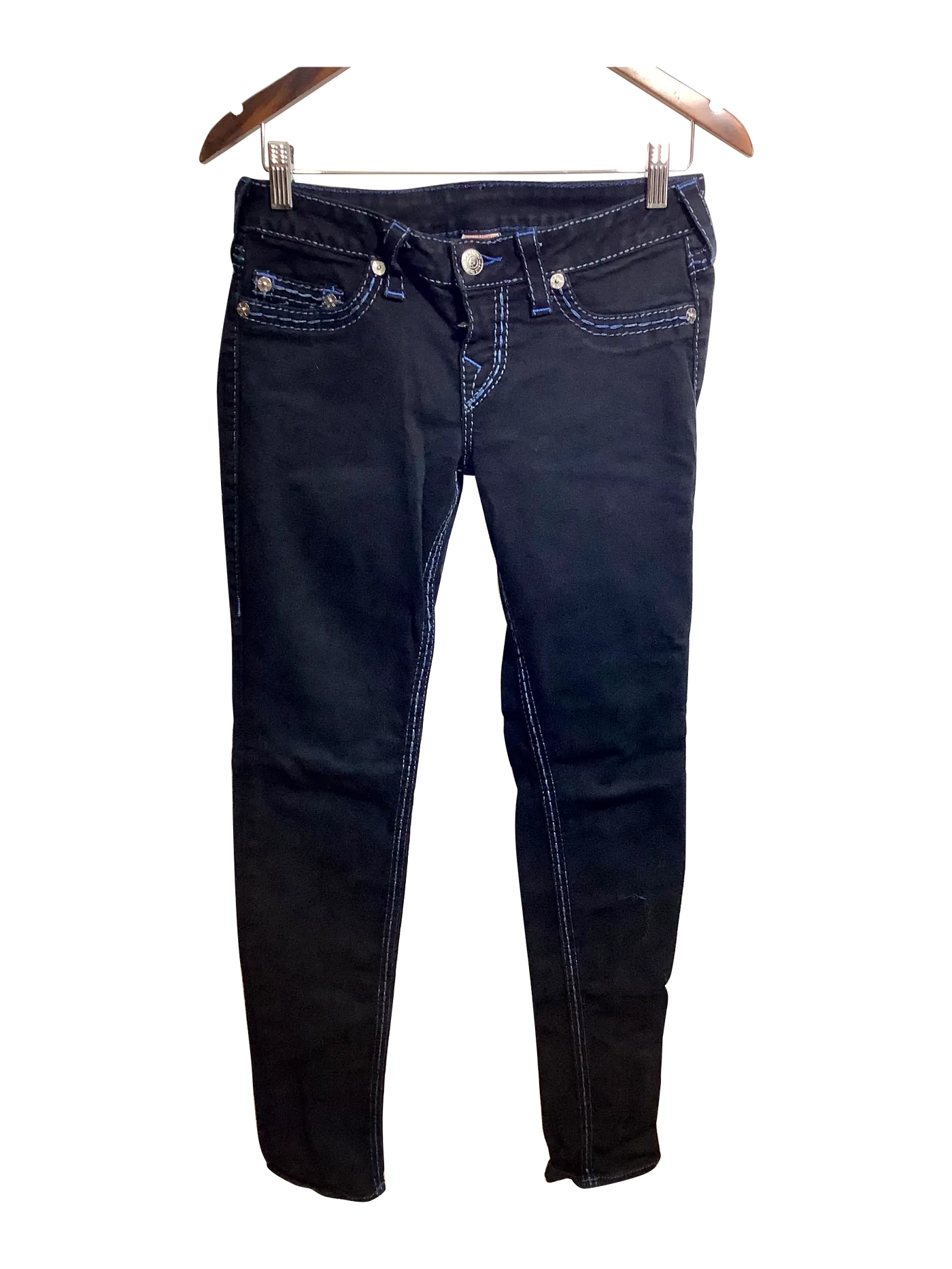 TRUE RELIGION Regular fit Straight-legged Jean in Black  -  29   Koop