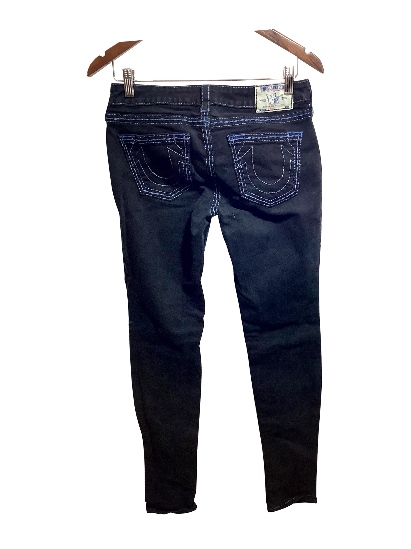 TRUE RELIGION Regular fit Straight-legged Jean in Black  -  29   Koop